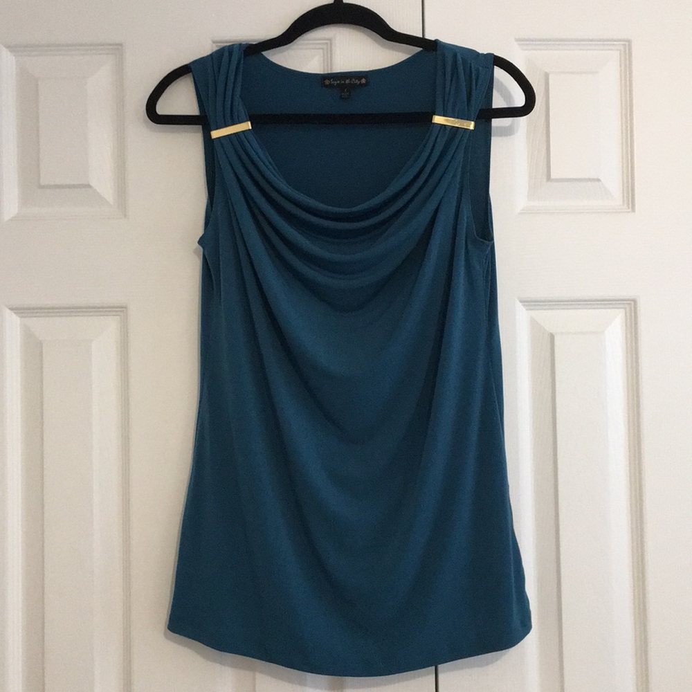 Teal work shirt